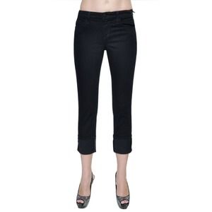 Joe's Jeans Clean 4" Cuff Crop Mid Rise Stretch Denim Pants Kimora 26/28 Nwt$158